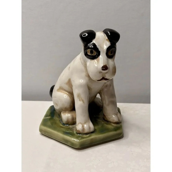 !it jeans Other - Vintage Ceramic Terrier Dog Figurine Hexagon Base